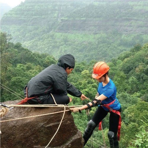 rock climbing